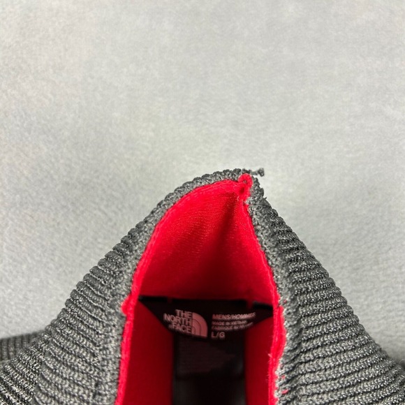 The North Face‎ Jacket Mens Large Collared Long Sleeve Zip Up Black Gray Pockets - Picture 6 of 9